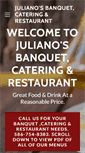 Mobile Screenshot of julianosbanquet.com